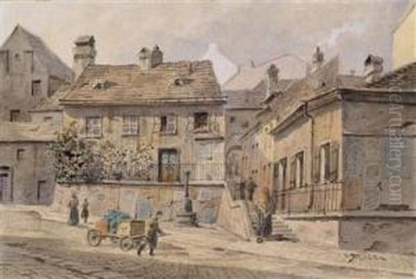 Ratzenstadl Oil Painting by Karl Wenzel Zajicek