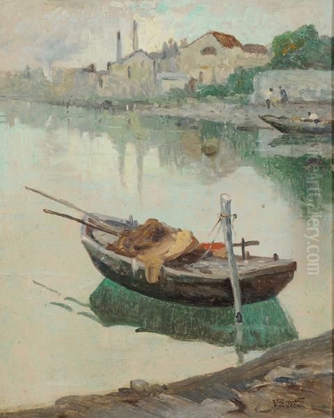 Angolo Di Murano Oil Painting by Vittore Zanetti Zilla