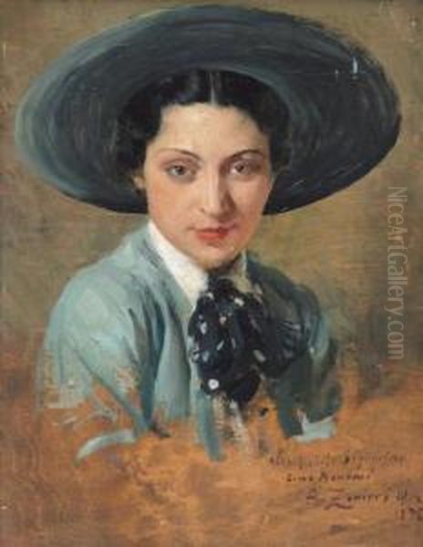 Ritratto Oil Painting by Arturo Zanieri