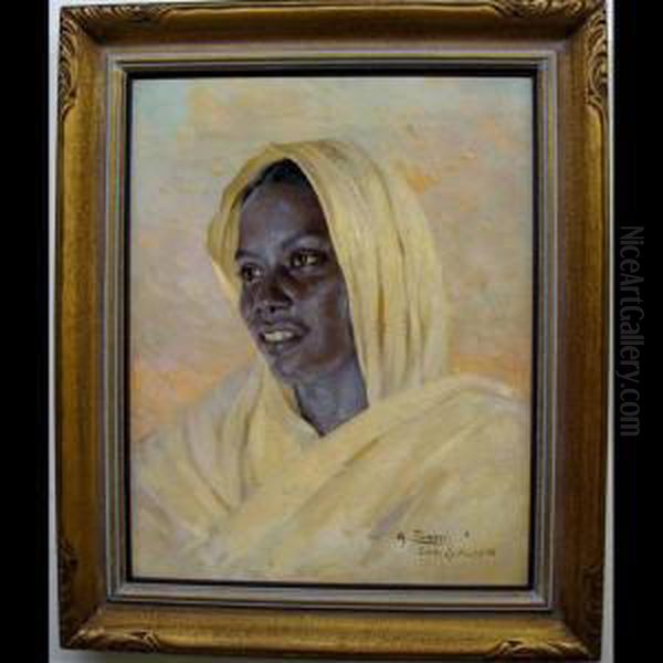 Ragazza Di El Obied, Sudan Oil Painting by Arturo Zanieri