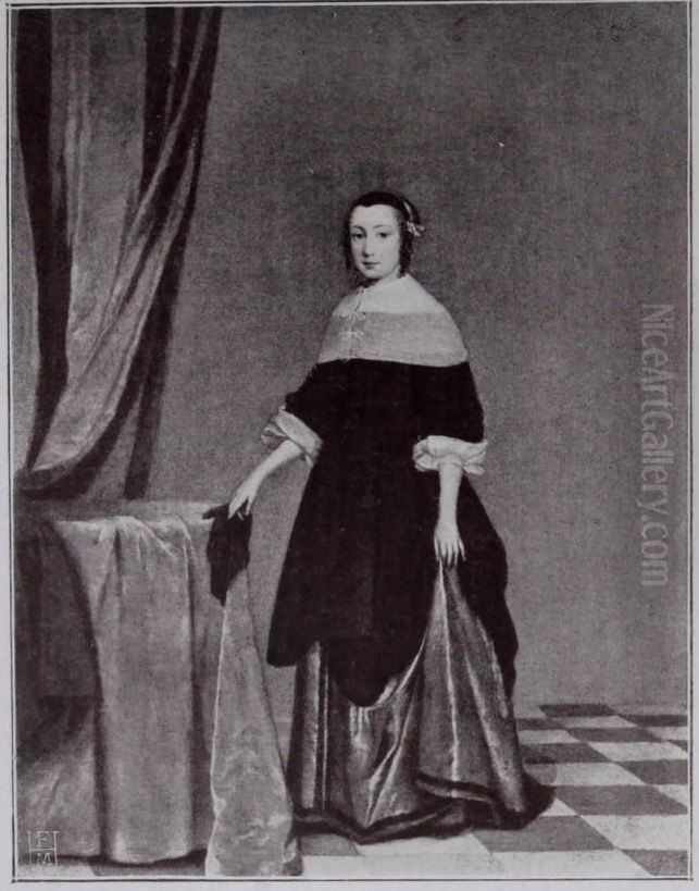 Portrait Of A Lady Oil Painting by Gerard Ter Borch