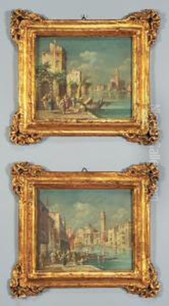 Vedute Di Venezia Oil Painting by E. Zeno