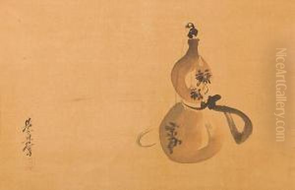 Hisako (gourd) Oil Painting by Zeshin Shibata