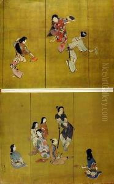 Untitled Oil Painting by Zeshin Shibata