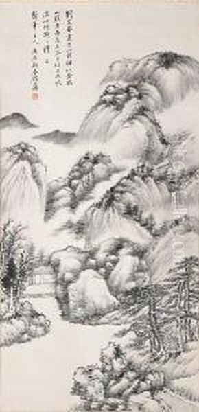 Landscape Oil Painting by Gu Heqing