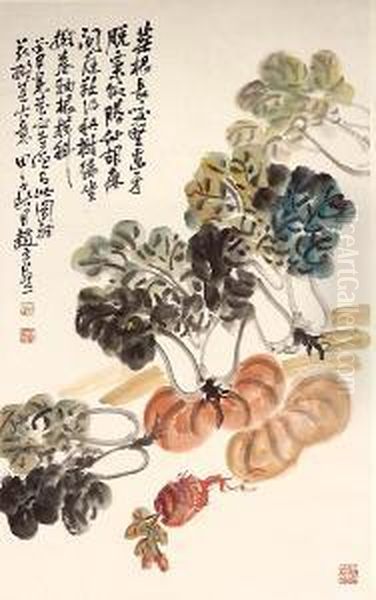 Vegetables Oil Painting by Zhao Yunhuo