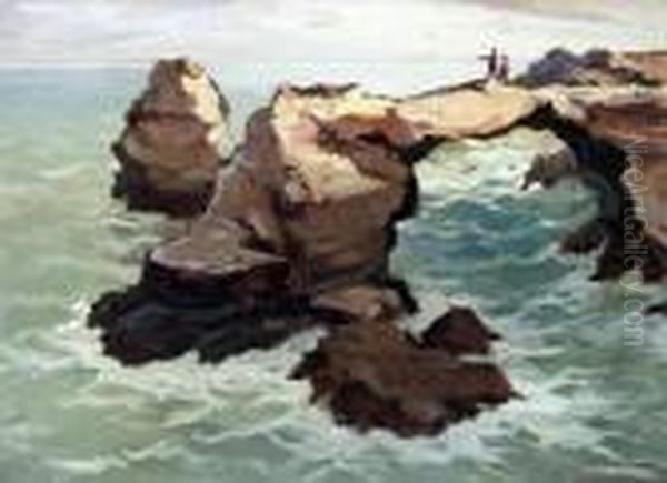 The Rocks Near Tulenovo Oil Painting by Mario Zhekov