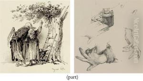 Lost And Found Oil Painting by Mihaly von Zichy