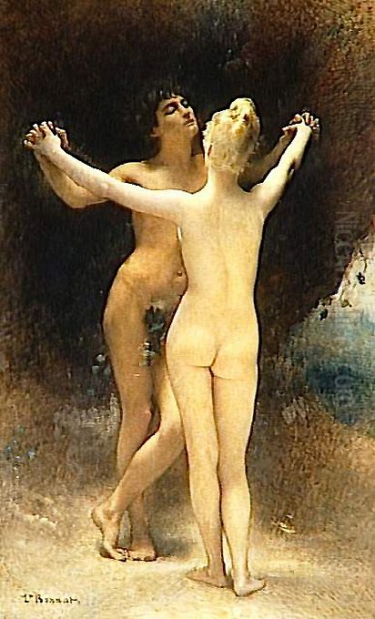 Idylle Oil Painting by Leon Bonnat