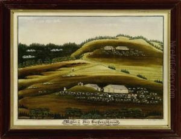 Mittler U. OberGerstengschwend Oil Painting by Johannes Zulle