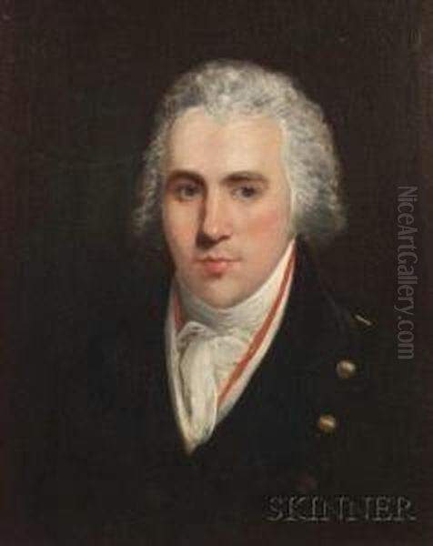 Portrait Of A Naval Officer, Possibly Lord Nelson. Oil Painting by Lemuel-Francis Abbott