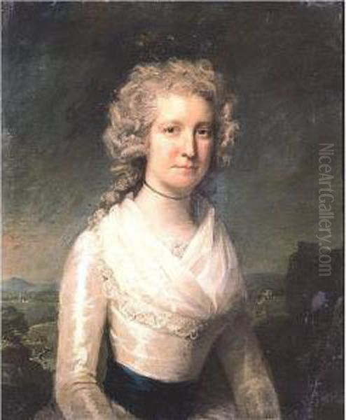 Portrait Of Dorothy Turner (nee Gallimore) Oil Painting by Lemuel-Francis Abbott