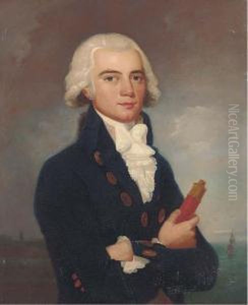 Portrait Of A Young Naval Officer Oil Painting by Lemuel-Francis Abbott