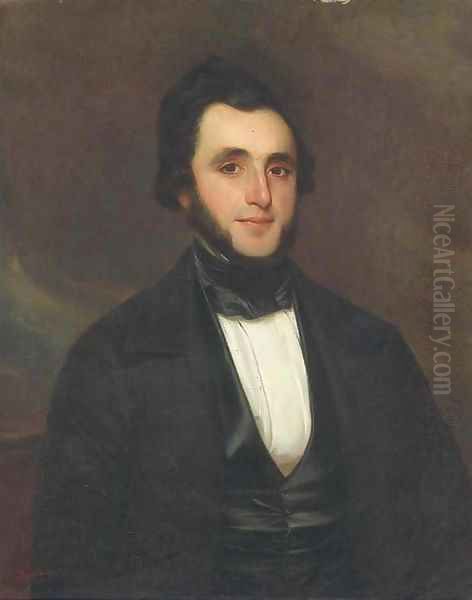 Portrait d'homme Oil Painting by Charles Edouard Boutibonne