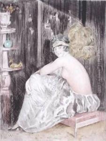 Woman With Pearls Oil Painting by William Ablett