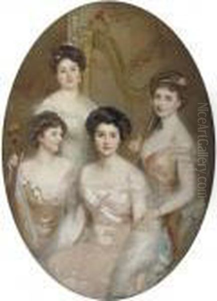 Mesmerising Musicians Oil Painting by William Ablett