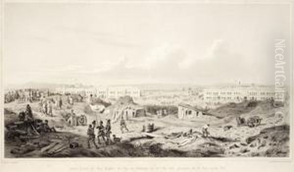 A Malgherai Erod (eugen Adam Festmenye Utan) Oil Painting by Julius Adam