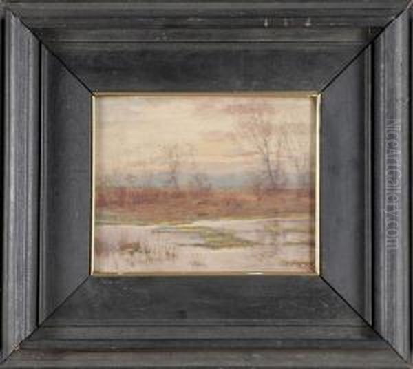 Twilight Late October Near Denver Oil Painting by Charles Partridge Adams