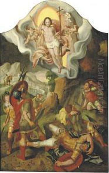 The Resurrection Of Christ Oil Painting by Pieter Aertsen