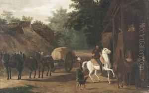 In Der Art
Husar Auf Weissem Pferd. Oil Painting by Jacques Laurent Agasse