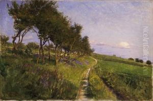 In The Field Oil Painting by Gyula Agghazy