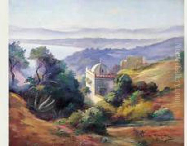 Koubba Sur Les Hauteurs D'alger Oil Painting by Romeo Charles Aglietti