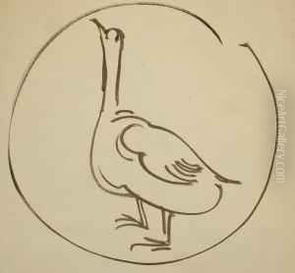 Italy 1944 From Here We Could 
Seefiesole And Florence Fair Below At Our Feet. We Had Shelled Thisvilla
 From Behind The South Eastern Hills. Villa Di Monte Fiano3/8/44 Oil Painting by Henry Hammond Ahl