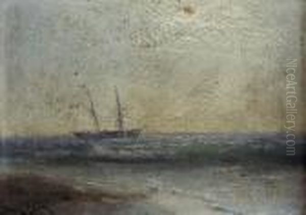 Zaglowiec Na Morzu Oil Painting by Iwan Konstantynowicz Ajwazowski