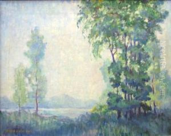 View Through The Trees Oil Painting by Ernest Albert