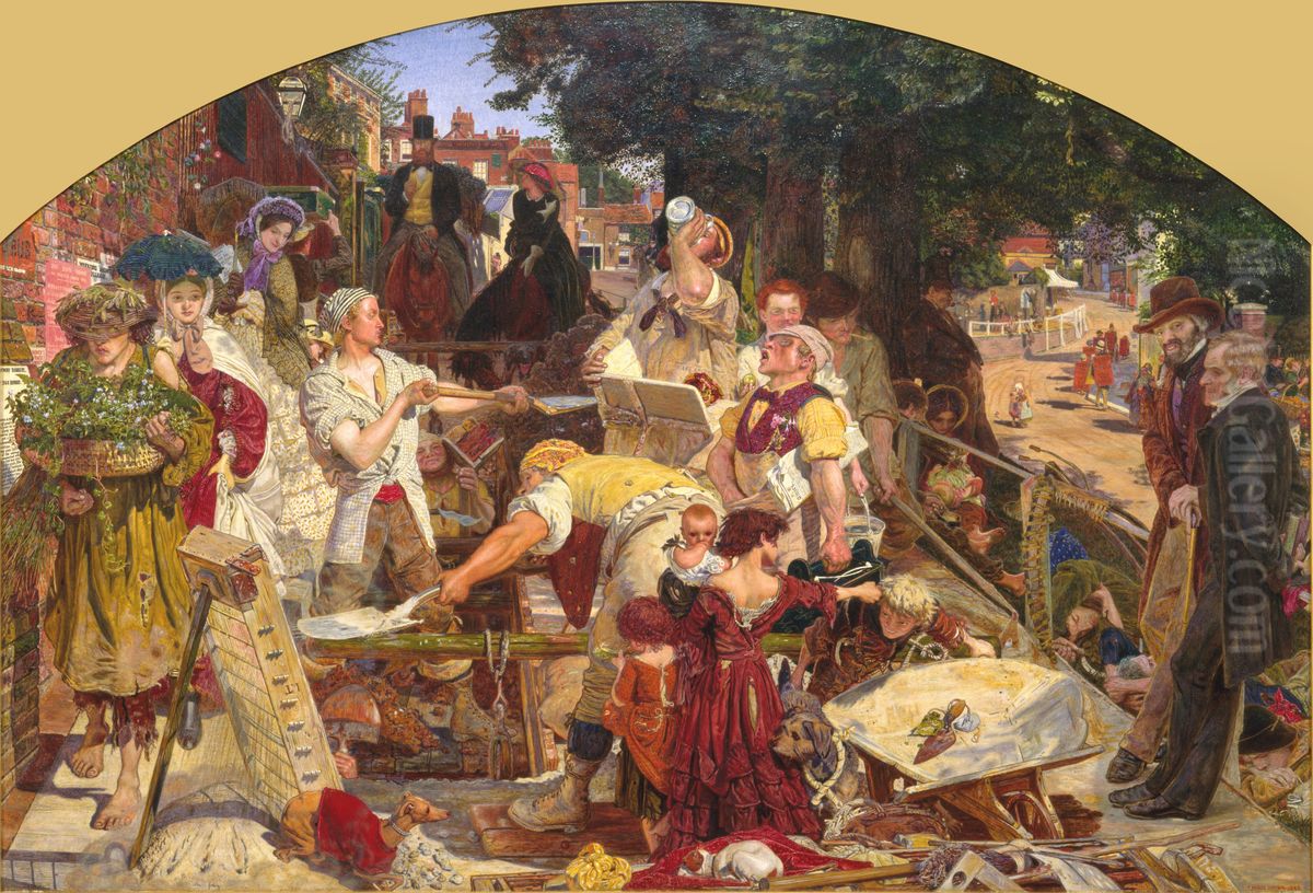Work Oil Painting by Ford Madox Brown