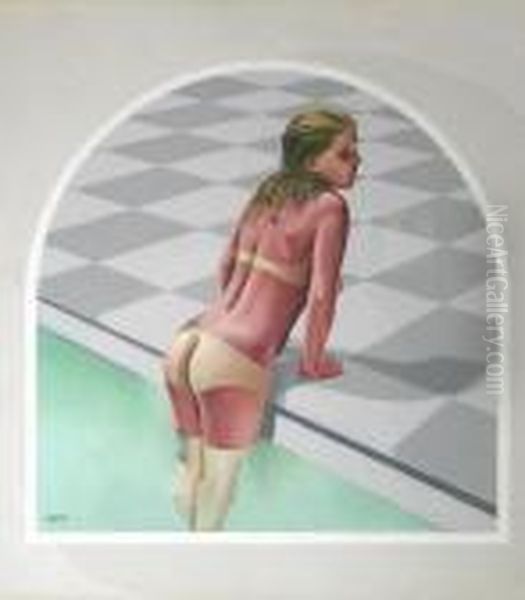 The Surface Oil Painting by Edwin Alexander