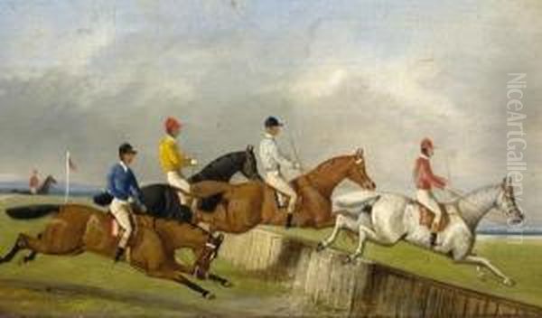 Steeple Chase Oil Painting by Henry Jr Alken