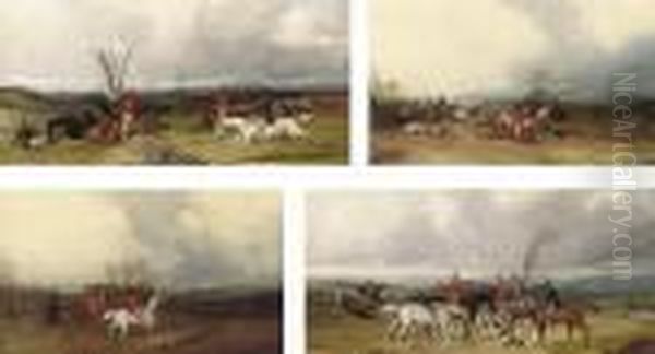 Clearing The Wall Oil Painting by Henry Jr Alken