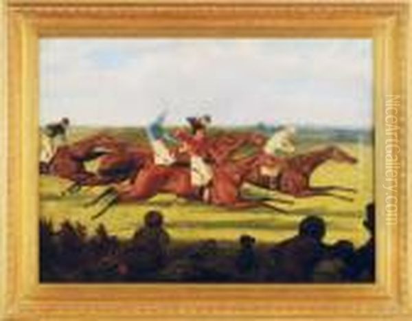 The Cheering Section Oil Painting by Henry Jr Alken