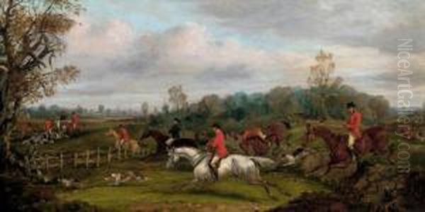 Full Cry Oil Painting by Henry Jr Alken