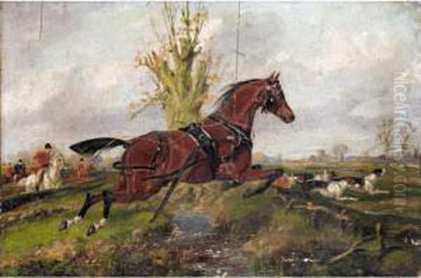 Hnuting Scenes Oil Painting by Henry Jr Alken