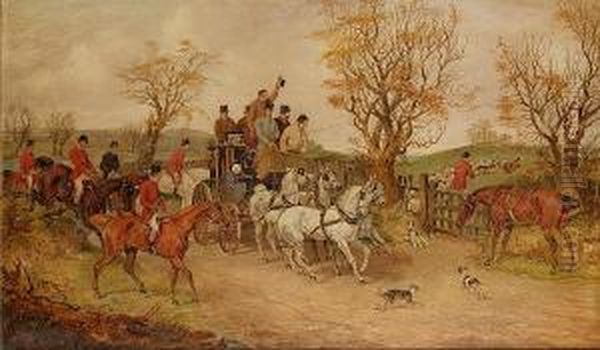 Passing The Hunt Oil Painting by Henry Jr Alken