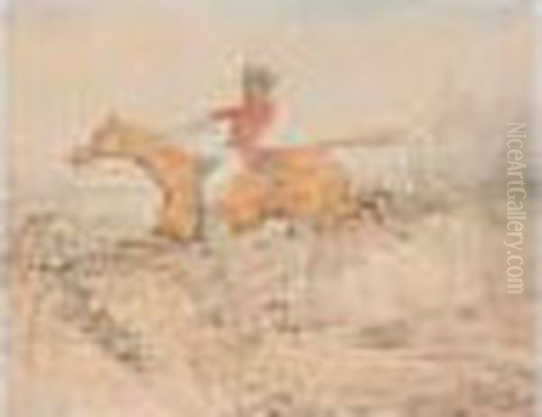 A Set Of Five Hunting Scenes Oil Painting by Henry Jr Alken