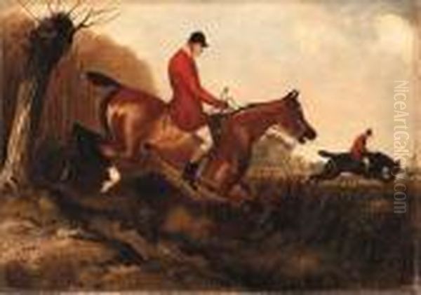A Set Of Six Hunting Scenes Oil Painting by Henry Jr Alken