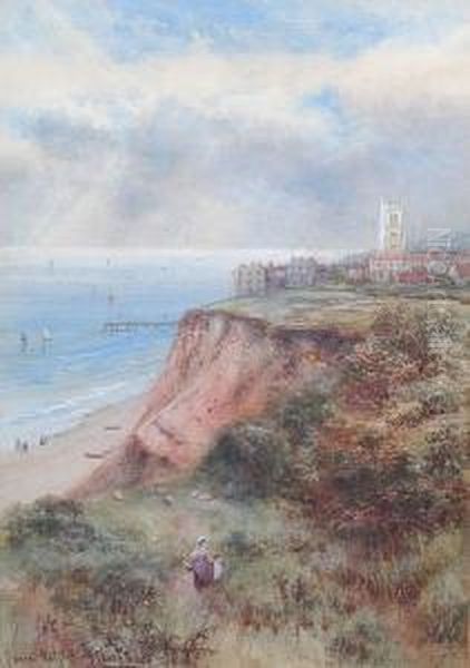 Cromer- West Cliff Oil Painting by Charles Frederick Allbon