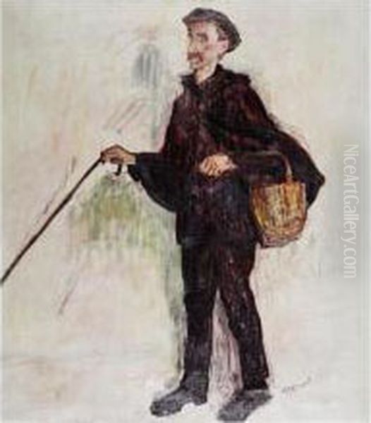 The Blind Leon Oil Painting by Albert Alleman