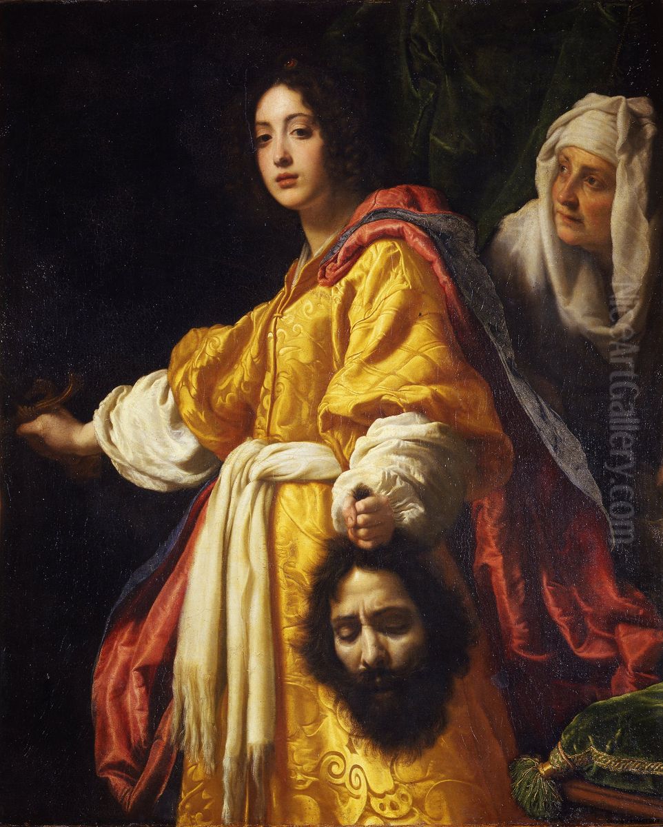 Judith With The Head Of Holofernes Oil Painting by Cristofano Allori