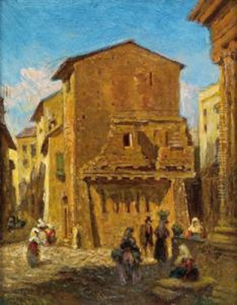 Kleines Stadtmotiv Oil Painting by Franz Alt