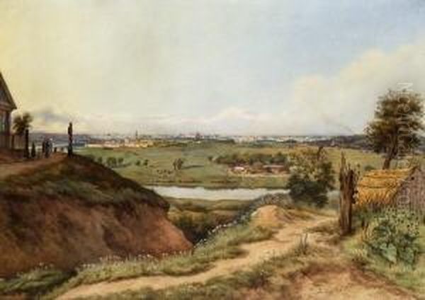 Blick Auf Eine Russische
 Stadt. Oil Painting by Franz Alt