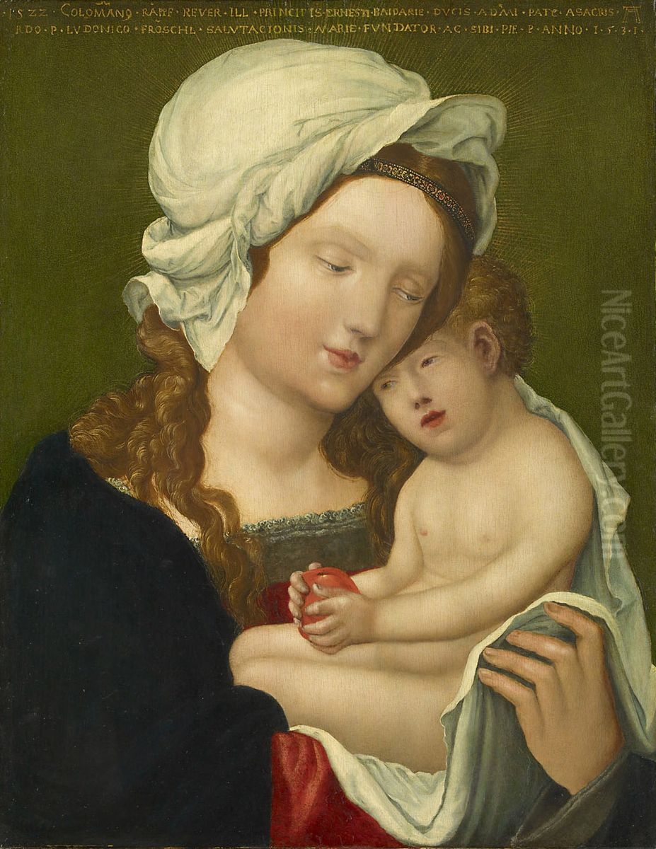 Maria Mit Kind Oil Painting by Albrecht Altdorfer