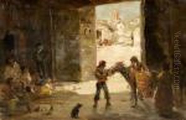 La Posada Oil Painting by Emilio Alvarez Diaz