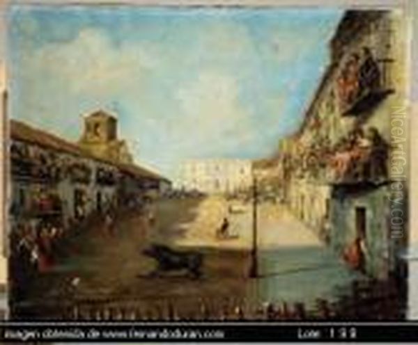 Untitled Oil Painting by Emilio Alvarez Diaz