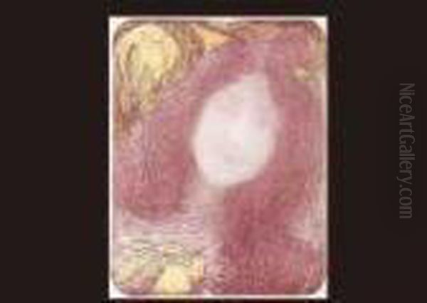 Under The Flower Oil Painting by Edmond-Francois Aman-Jean