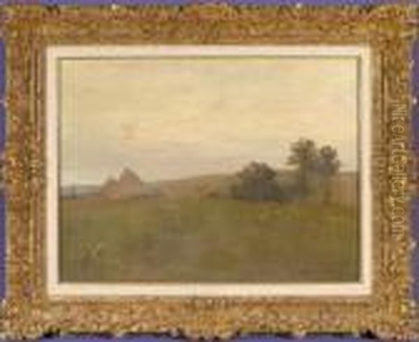 Morgendammerung Oil Painting by Edmond-Francois Aman-Jean