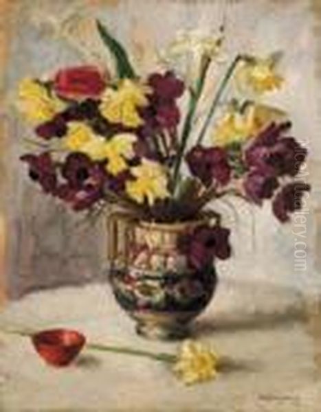 Fiori Di Primavera Oil Painting by Orazio Amato